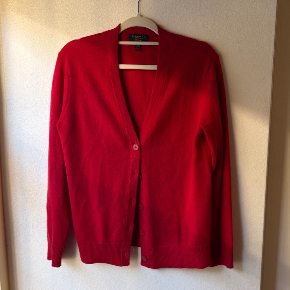 Cashmere by Charter Club Red Women's Cardigan